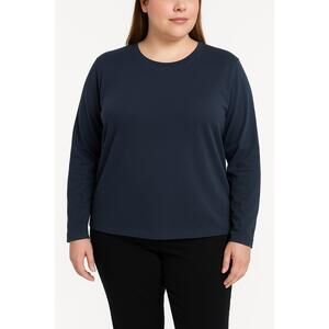 Liz Claiborne Dark Blue Long Sleeve Comfortable Casual Wear Pullover‎ Sweater XL